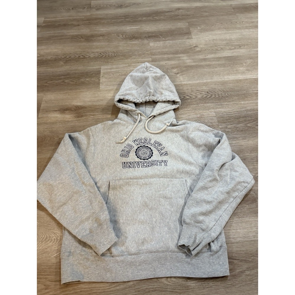 Vintage 90's Ohio‎ Wesleyan University Champion Hoody Sweatshirt S Football